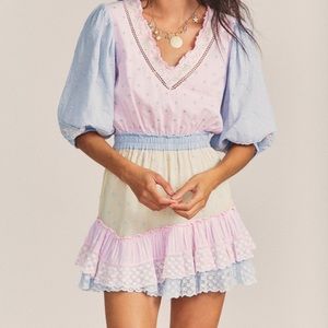 LoveShackFancy Adley Mini Dress